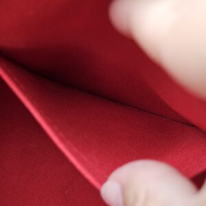 Interior slip pocket in the red lining of the Speedy Bandouliere 20