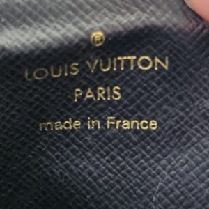 LOUIS VUITTON PARIS made in France stamp embossed inside the Recto Verso card holder