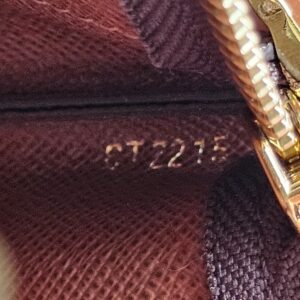 Date code CT2215 embossed inside the Louis Vuitton Monogram Key Pouch M