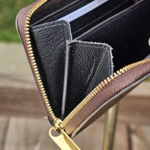 Interior compartments of the Louis Vuitton Monogram Giant Zippy Coin Purse
