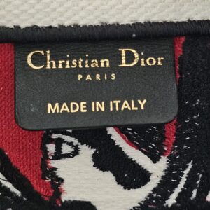 Christian Dior PARIS MADE IN ITALY tag inside the Dioramour Book Tote