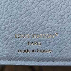 LOUIS VUITTON PARIS made in France stamp embossed in the Blue Olympe leather