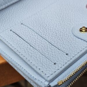 Card slots and snap tab inside the Lisa Wallet