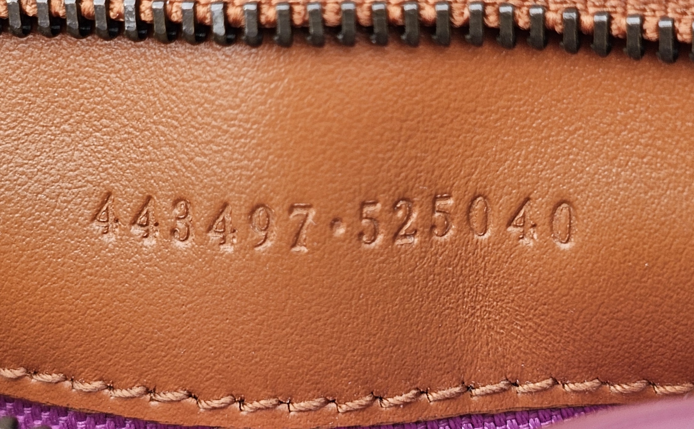 Style and serial 443497 525040 stamped inside the Marmont