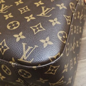 Corner of the Slouchy MM showing strong Monogram canvas