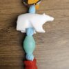 Louis Vuitton Play Polar Bear Bag Charm and Key Holder Multicolor - full length of the charm with the white polar bear and resin beads