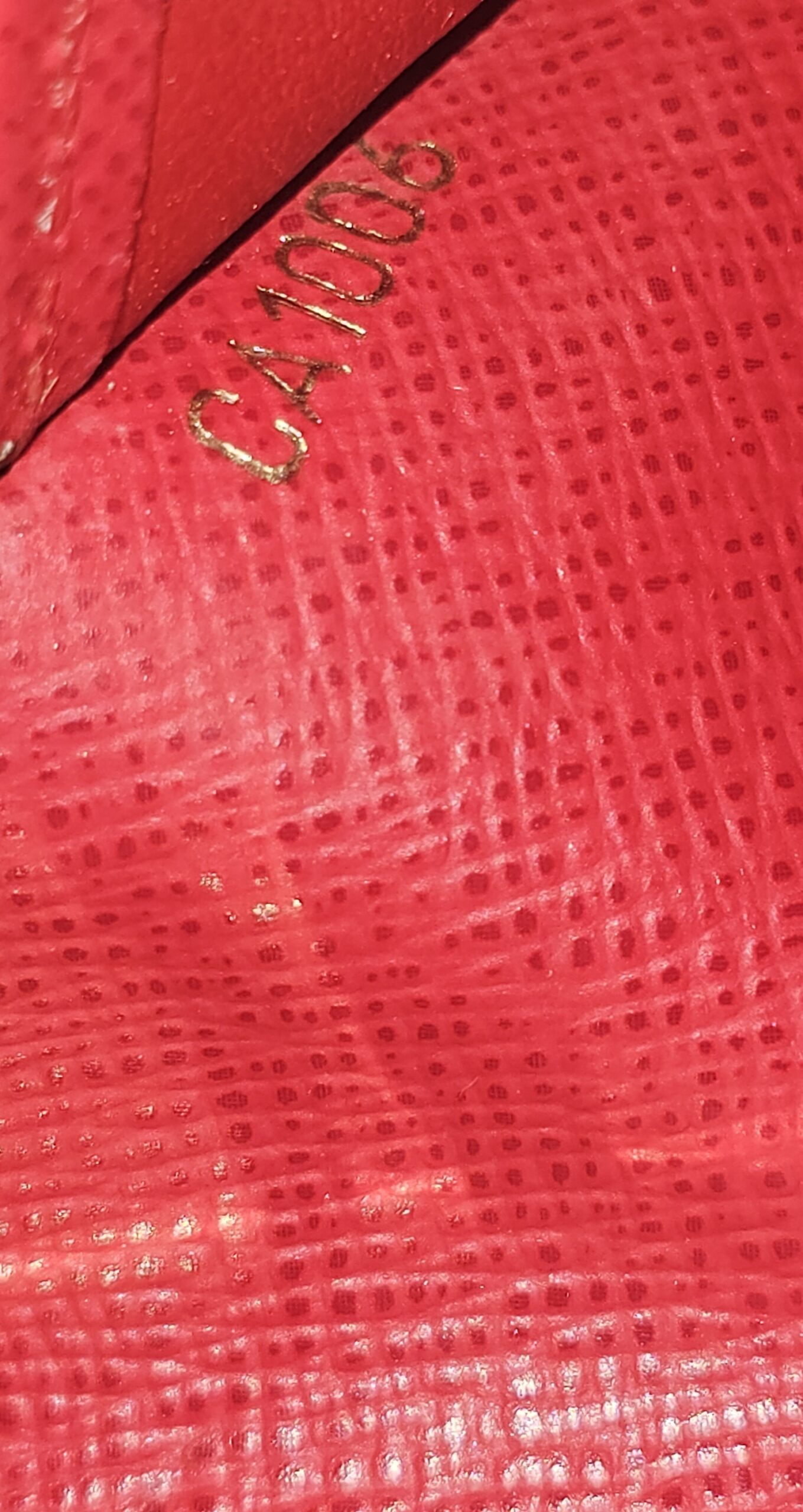 Date code CA1006 stamped inside the agenda