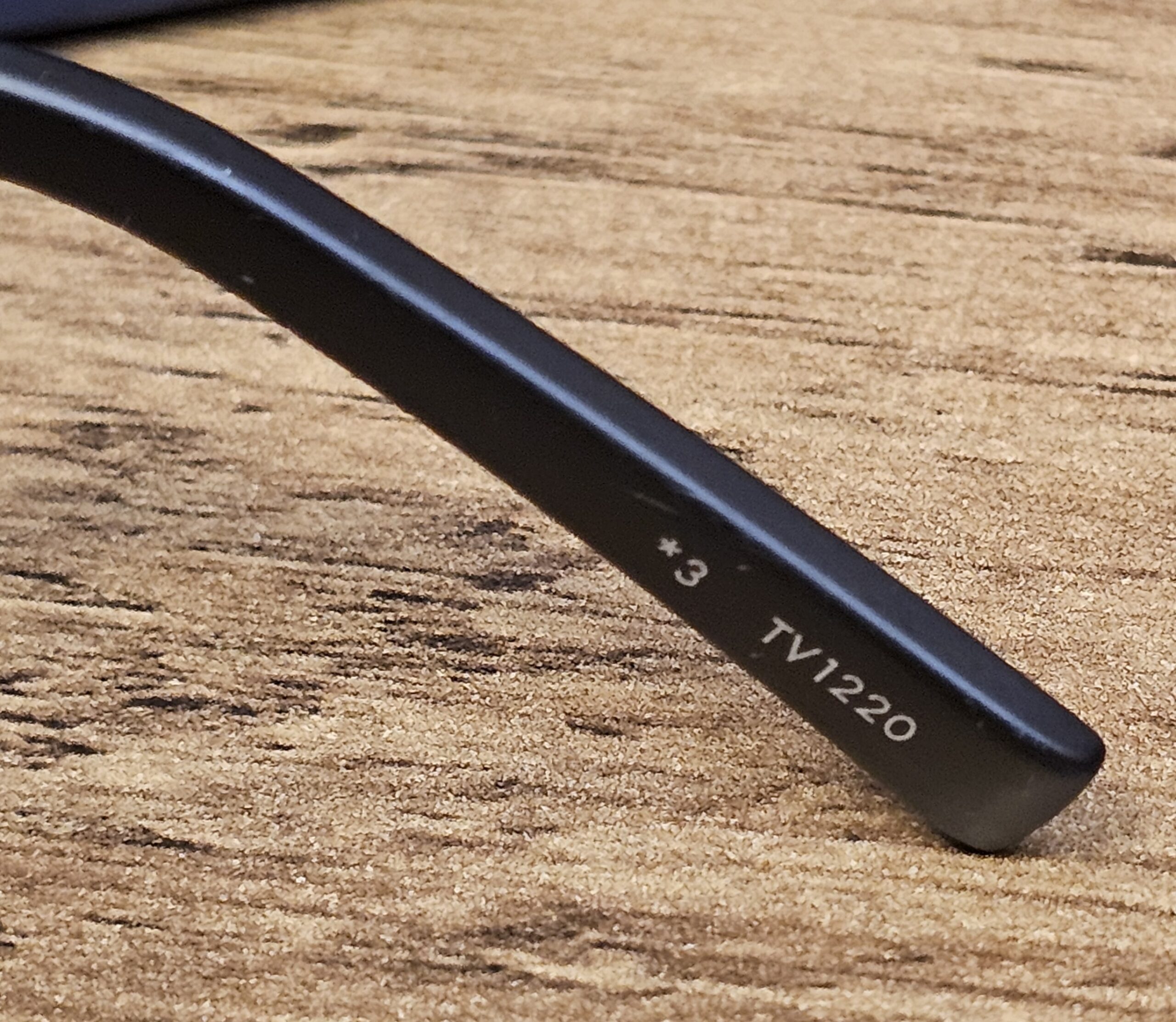 Temple tip marked TV1220