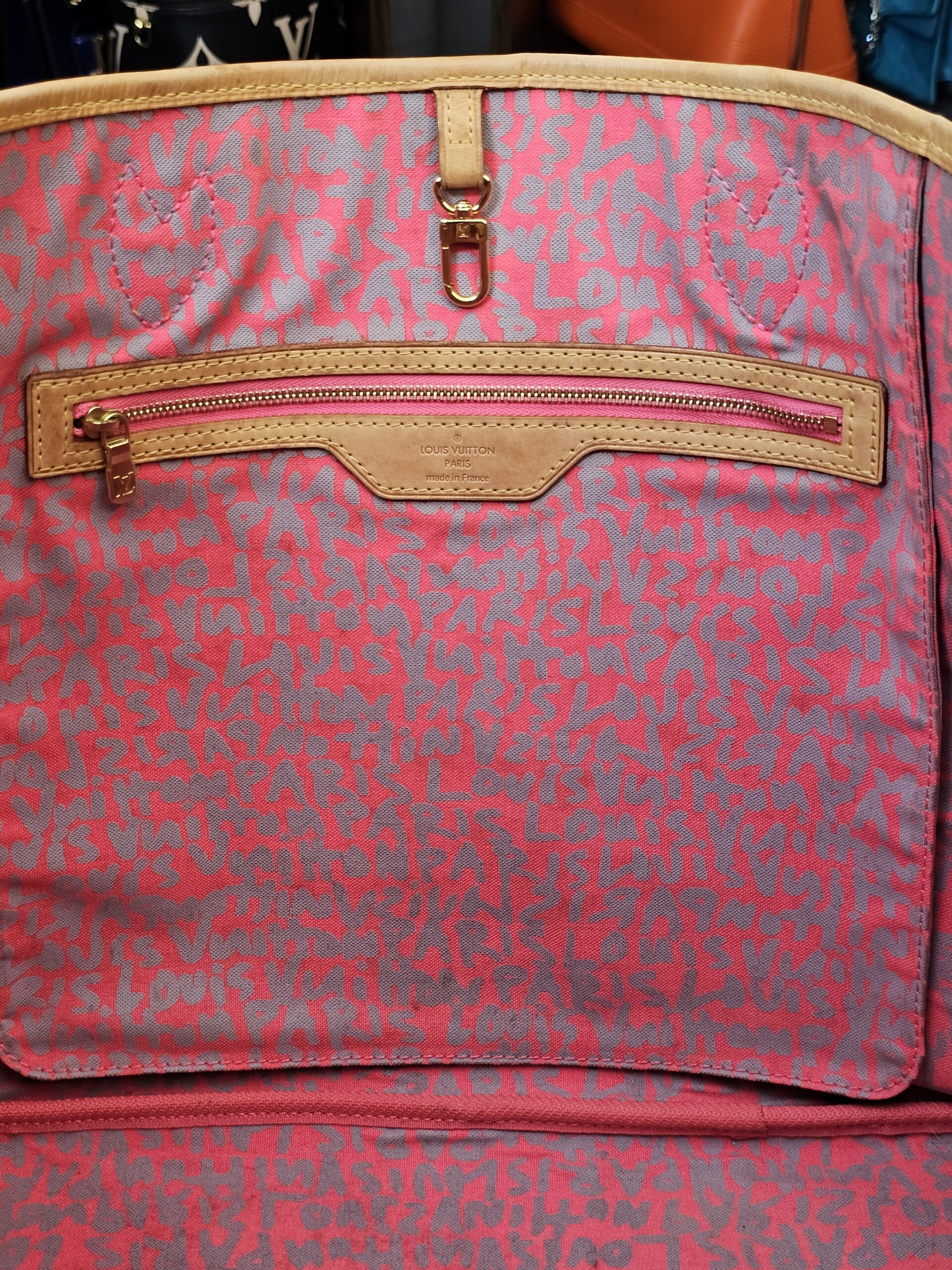 Interior zip pocket