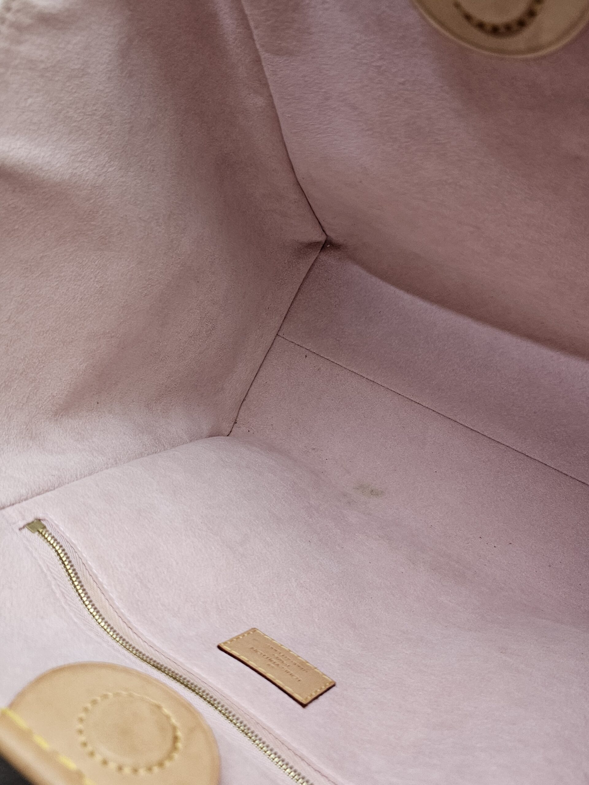 Interior corner showing light marks
