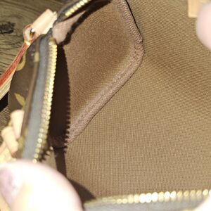 Interior lining seen from one end