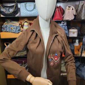 Louis Vuitton Embroidered Zip Sweatshirt