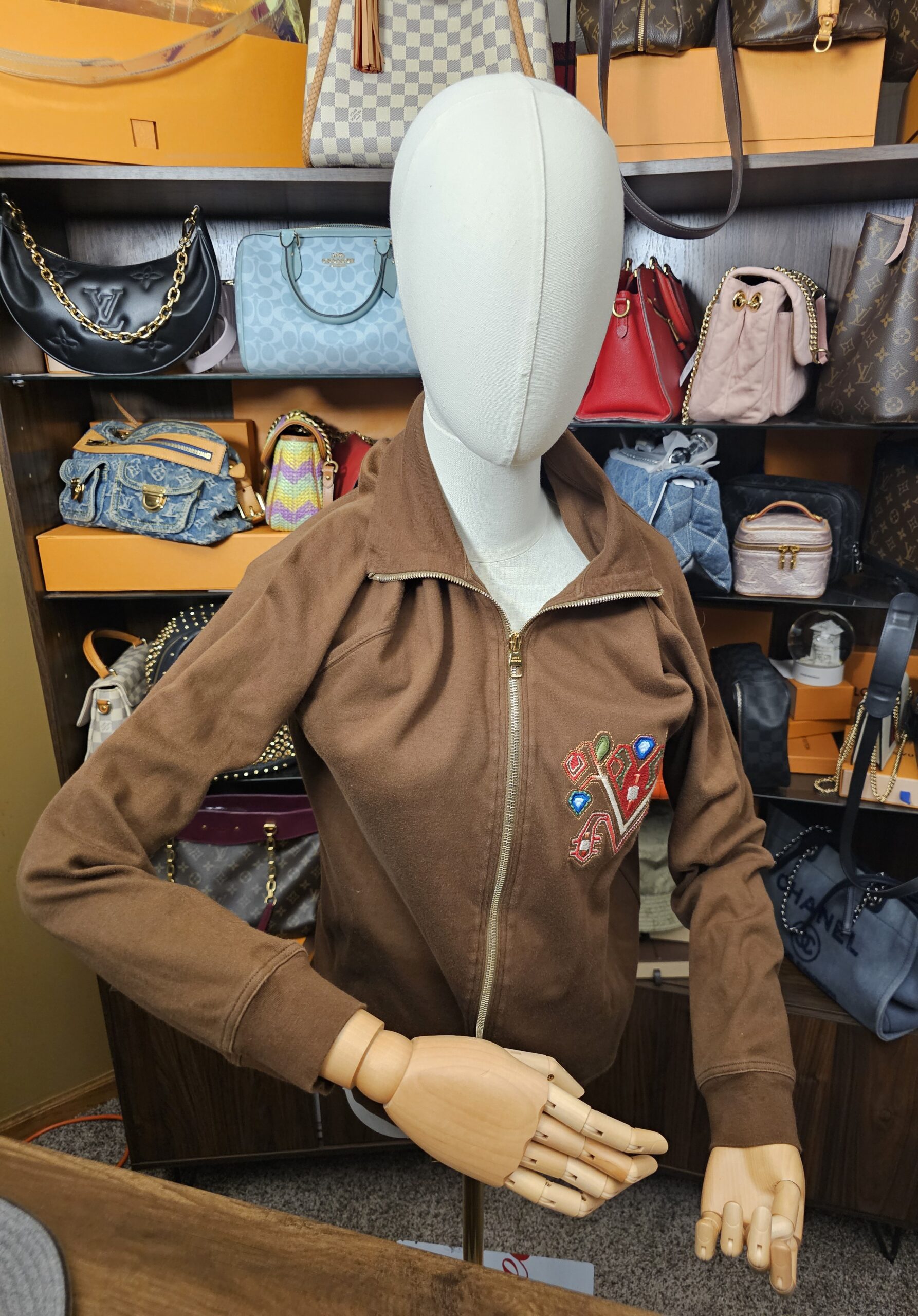 Louis Vuitton Embroidered Zip Sweatshirt - Image 14