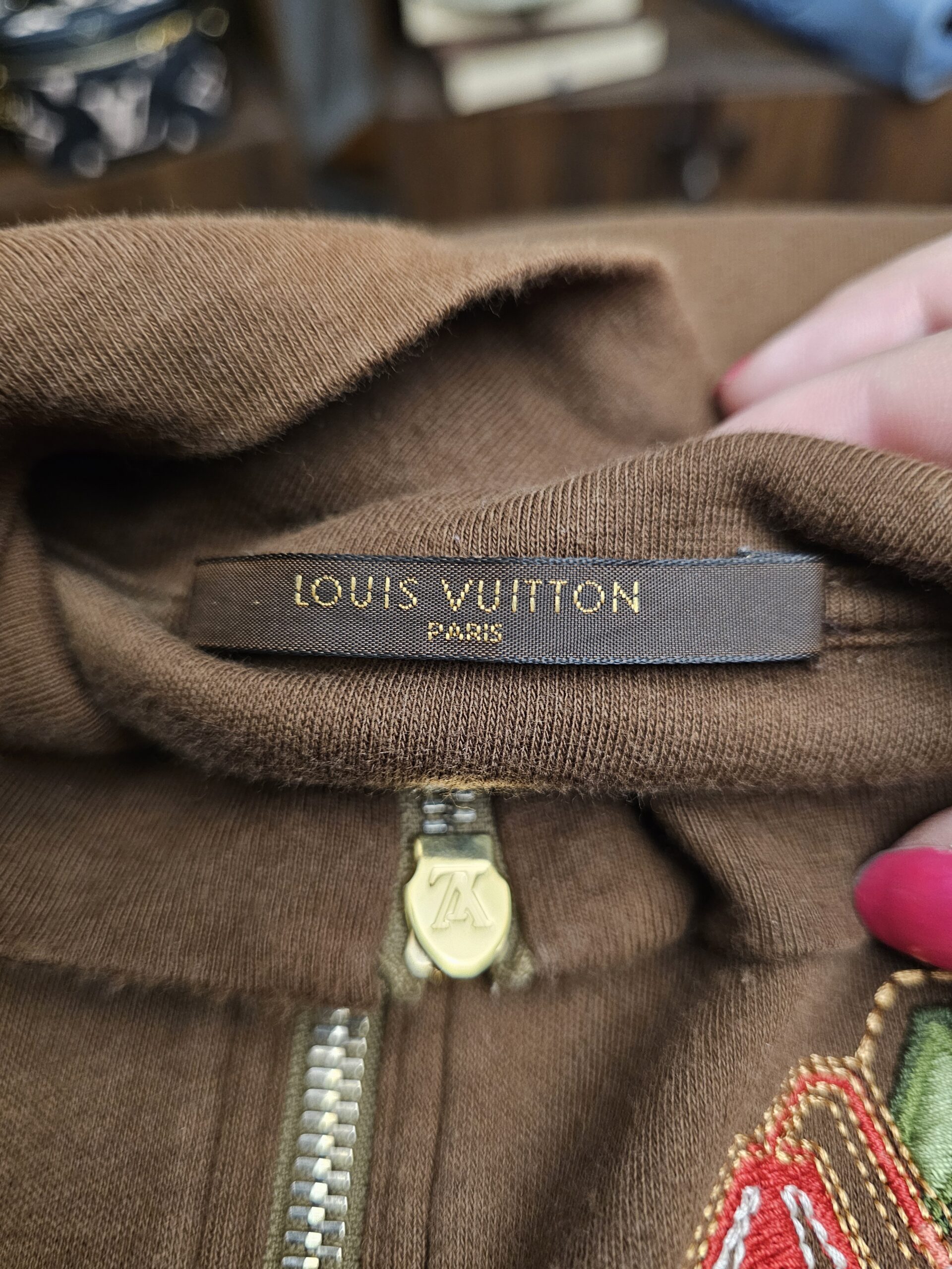 Louis Vuitton Embroidered Zip Sweatshirt - Image 4