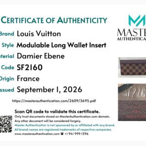 Louis Vuitton Damier Ebene Long Modulable Insert - Image 12