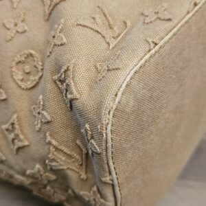 Louis Vuitton Denim Neverfull MM Beige - Image 14