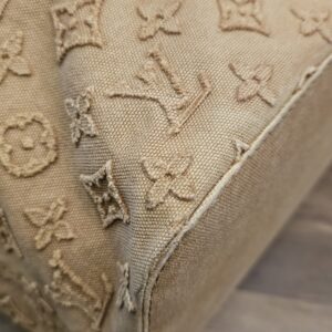 Louis Vuitton Denim Neverfull MM Beige - Image 16