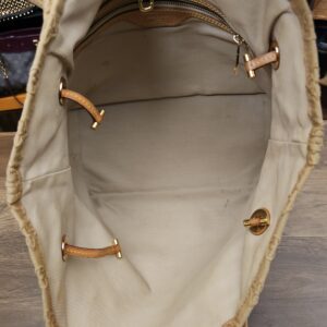 Louis Vuitton Denim Neverfull MM Beige - Image 18