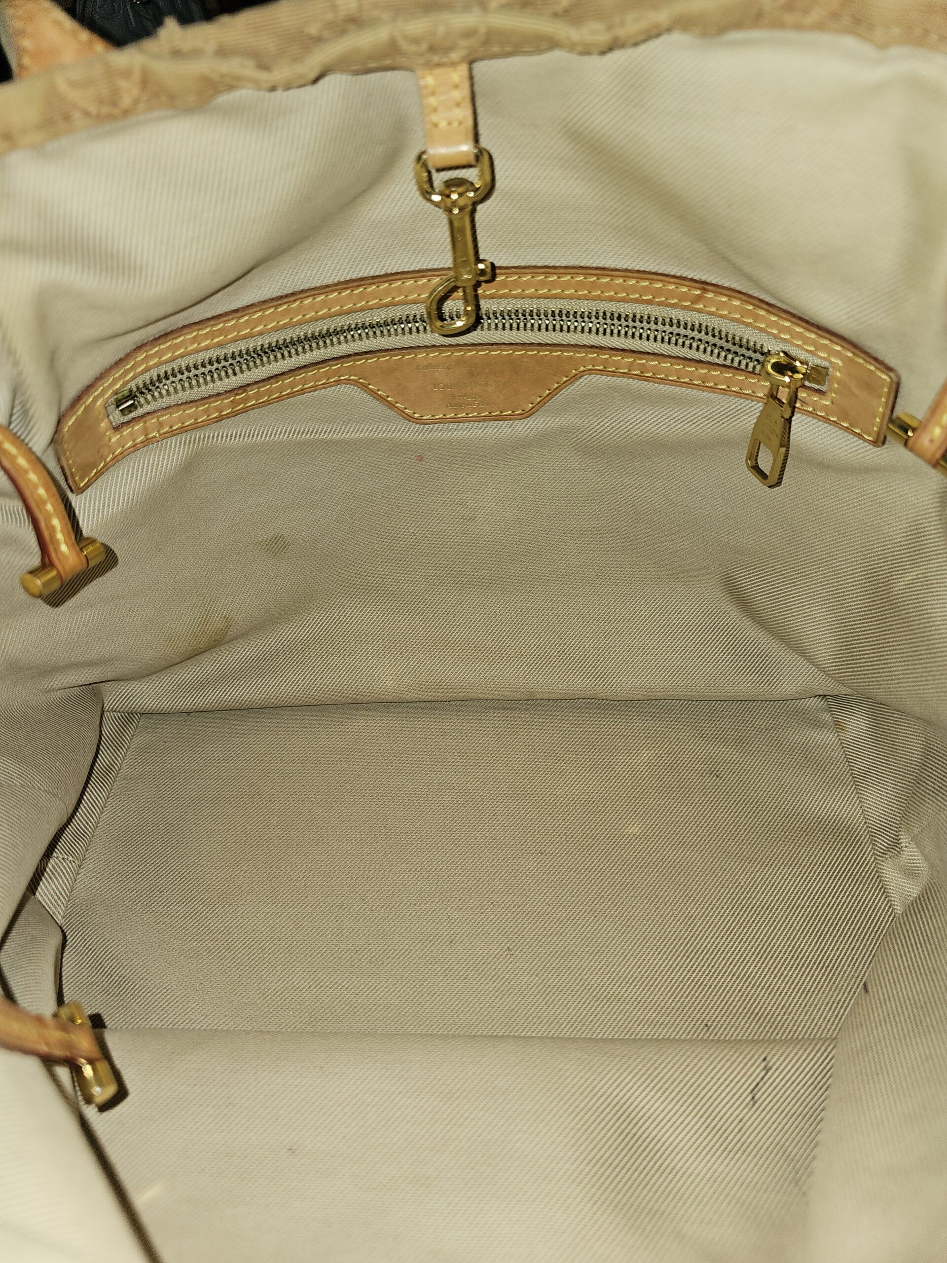 Louis Vuitton Denim Neverfull MM Beige - Image 21