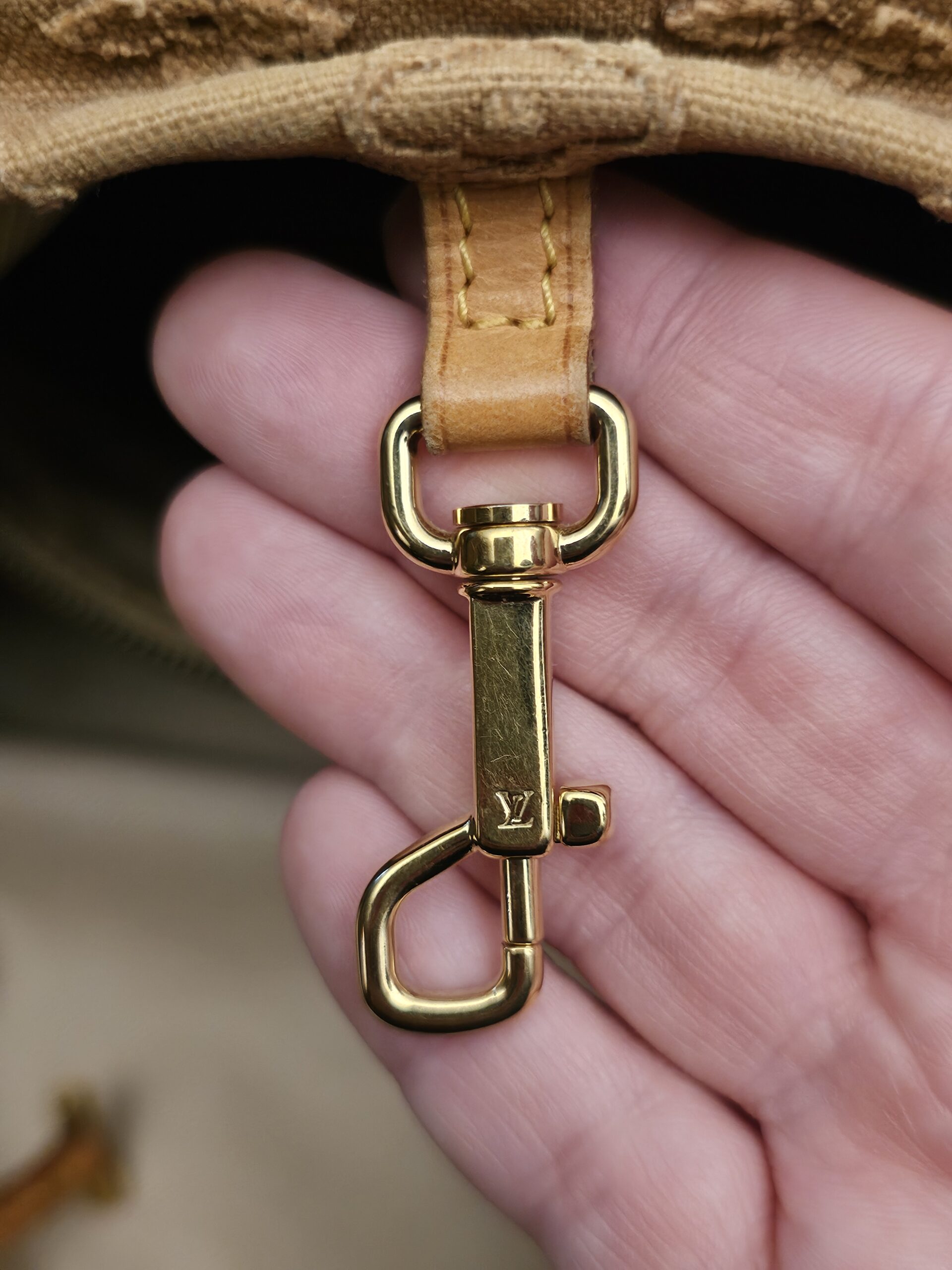 Louis Vuitton Denim Neverfull MM Beige - Image 22