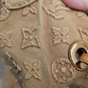 Louis Vuitton Denim Neverfull MM Beige - Image 26