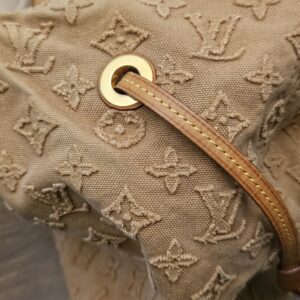 Louis Vuitton Denim Neverfull MM Beige - Image 27