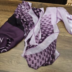 Louis Vuitton Étole Échiquier Silk Stole purple