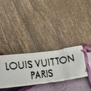 Louis Vuitton Étole Échiquier Silk Stole purple - Image 6