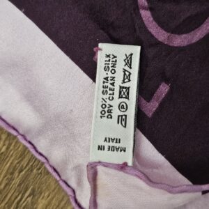 Louis Vuitton Étole Échiquier Silk Stole purple - Image 7