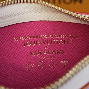 Pink interior stamped 20 Year Anniversary Celebration Louis Vuitton x Murakami