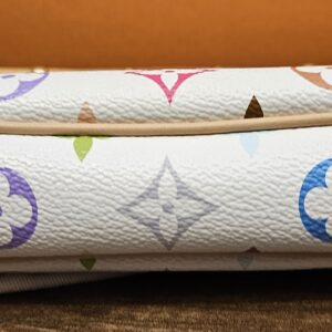 Base of the pochette in white Multicolor canvas