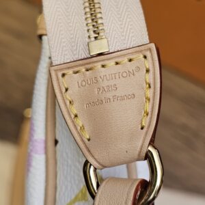 Leather strap tab stamped LOUIS VUITTON PARIS made in France