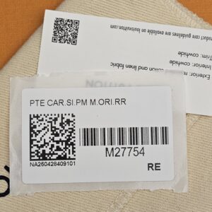 Retail tag with style number M27754