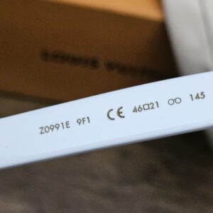Inside the temple printed Z0991E 9F1 and size 46-21 145