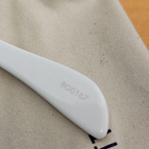 Serial number printed inside the temple tip