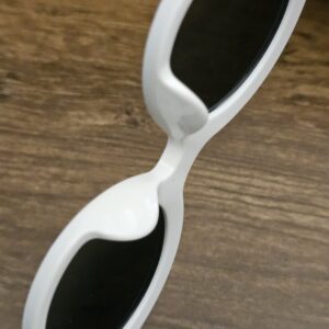 Close up of the frame and dark lenses