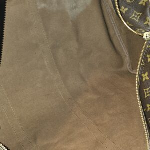 Interior lining showing discoloration and marks
