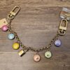 Louis Vuitton LV Confetti Chain Bag Charm Multicolor - full chain with enamel charms, padlock and two clasps