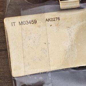 Back of the logo plate stamped M03459 AK0276