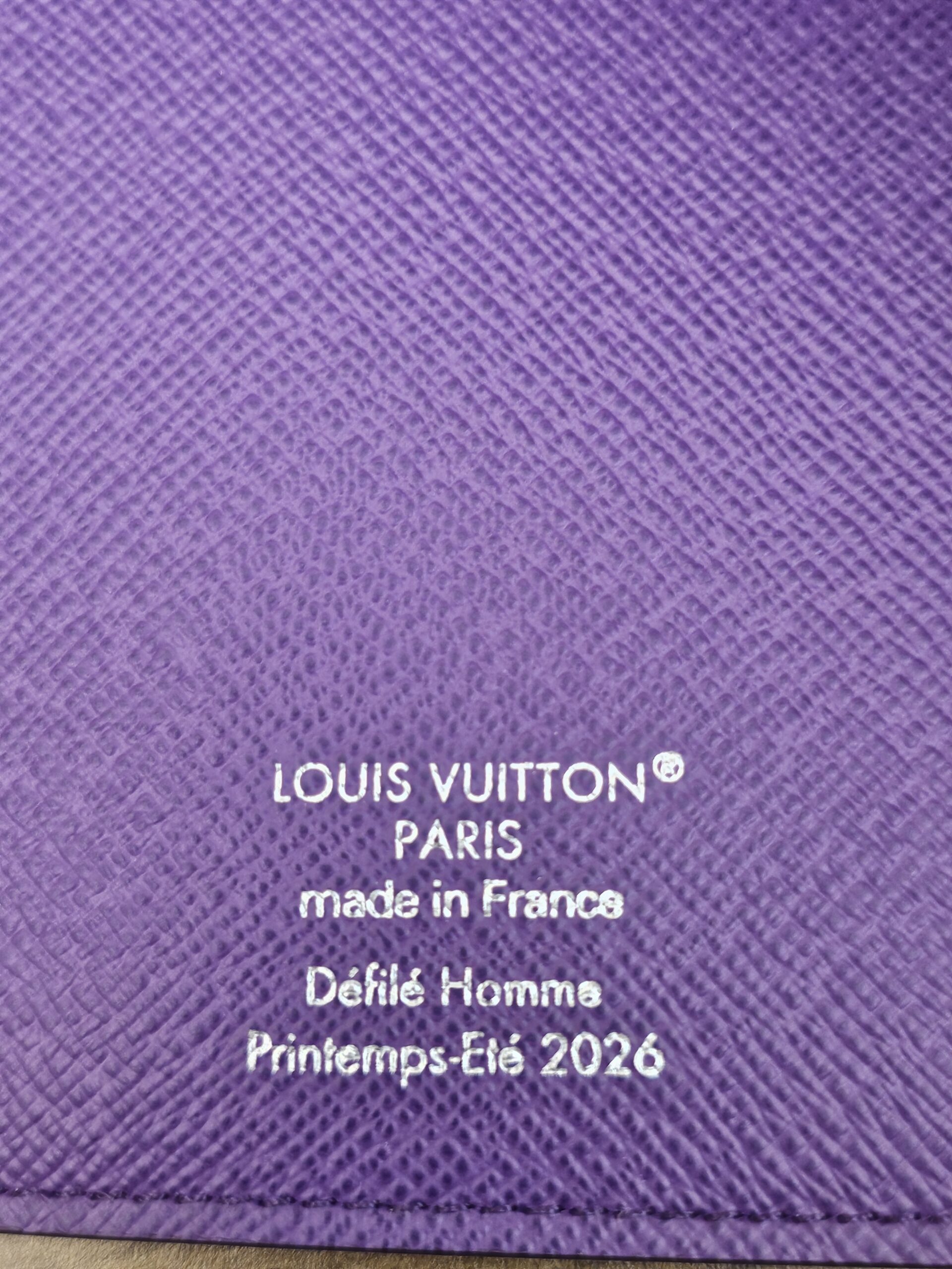 Interior stamp, made in France, Défilé Homme Printemps-Été 2026