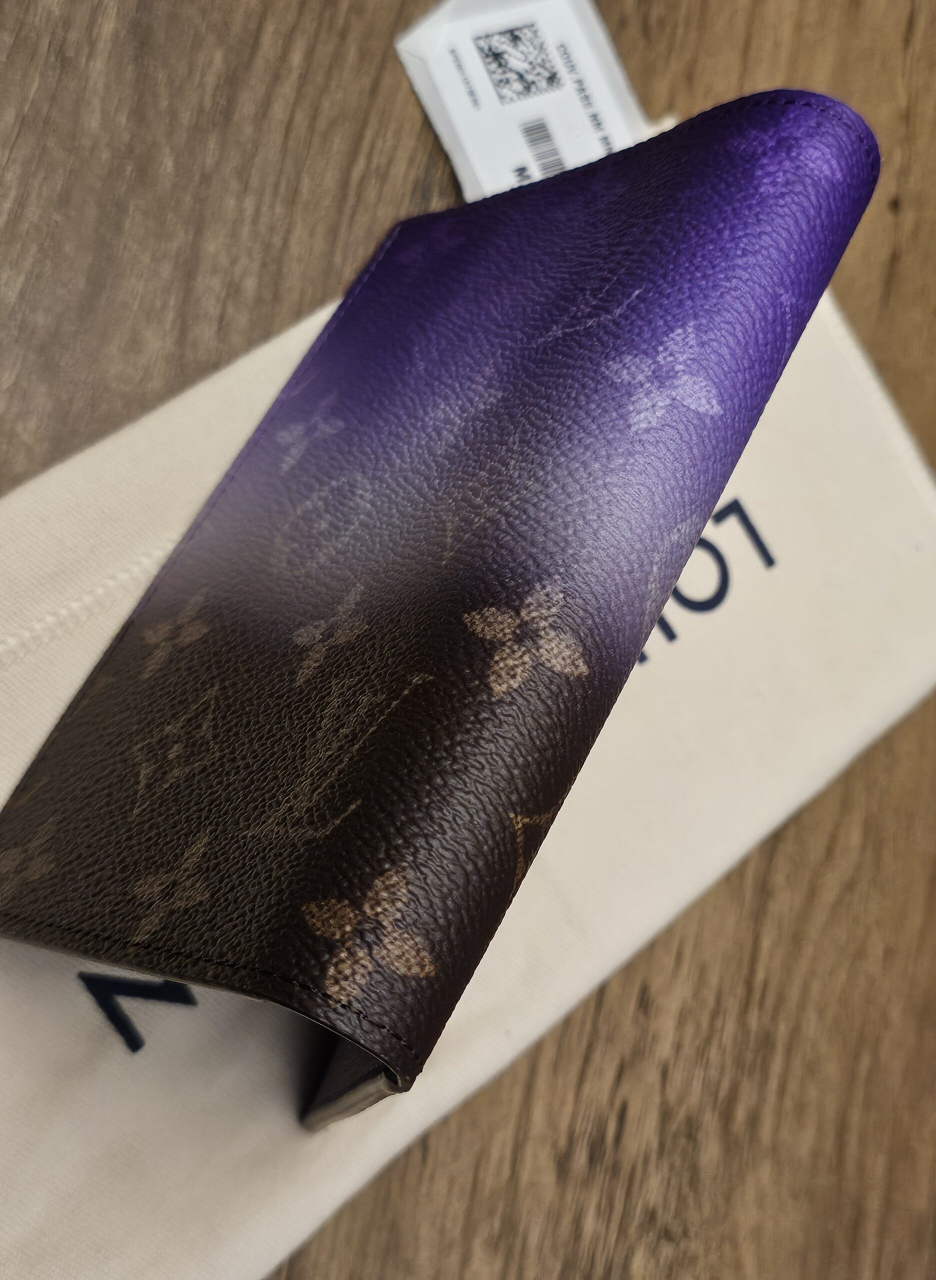 The cover at an angle on its dust bag
