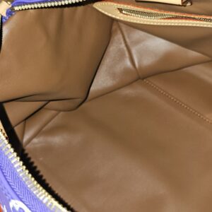 Inside the bag showing the lining