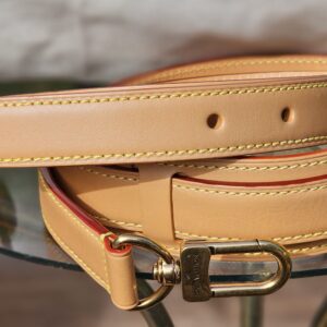 Removable leather shoulder strap