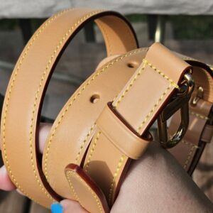 Close up of the strap buckle
