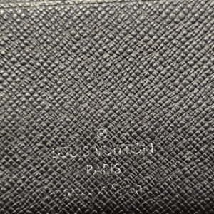 Interior heat stamp on the black leather