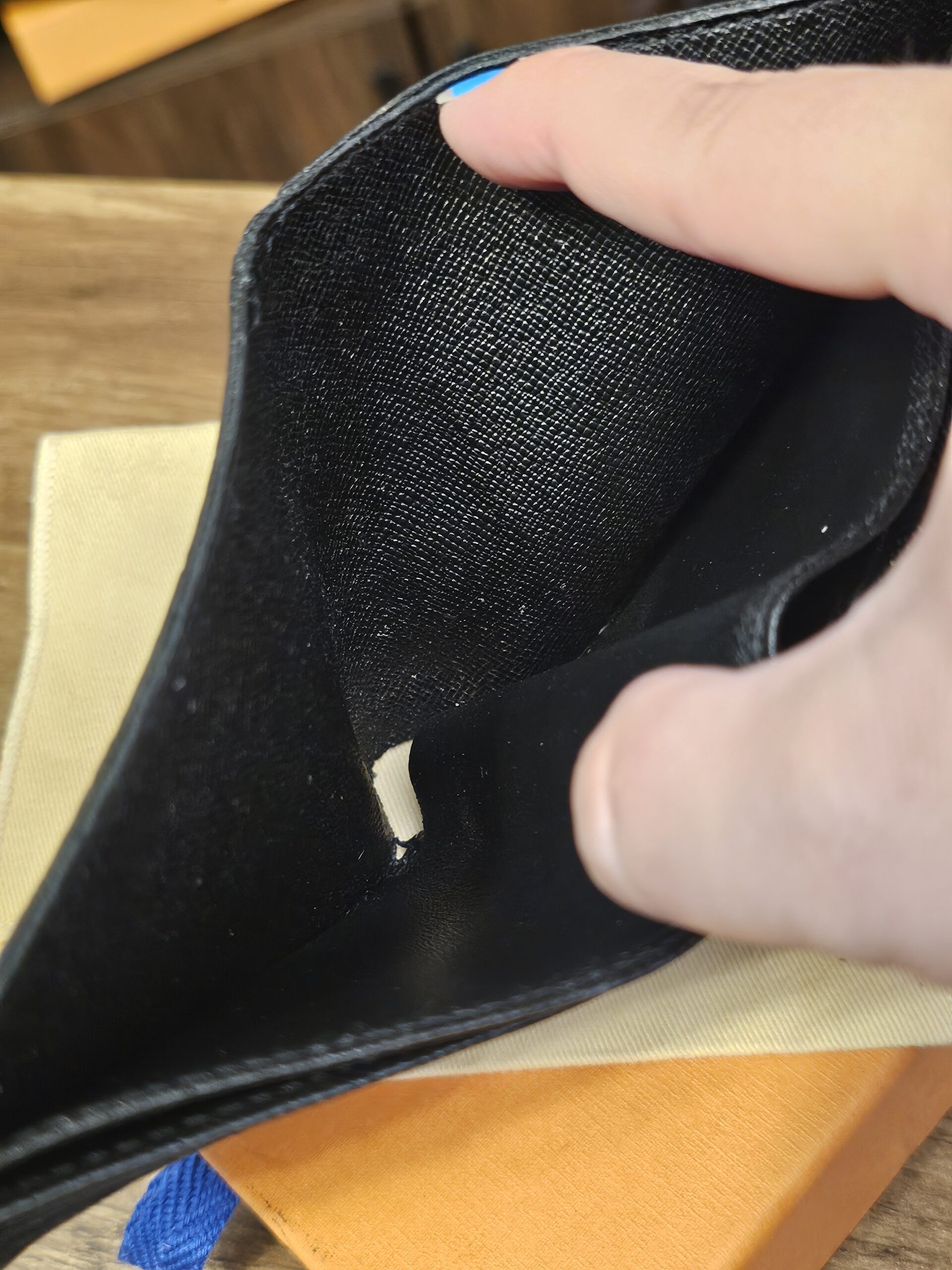 Second bill compartment opened
