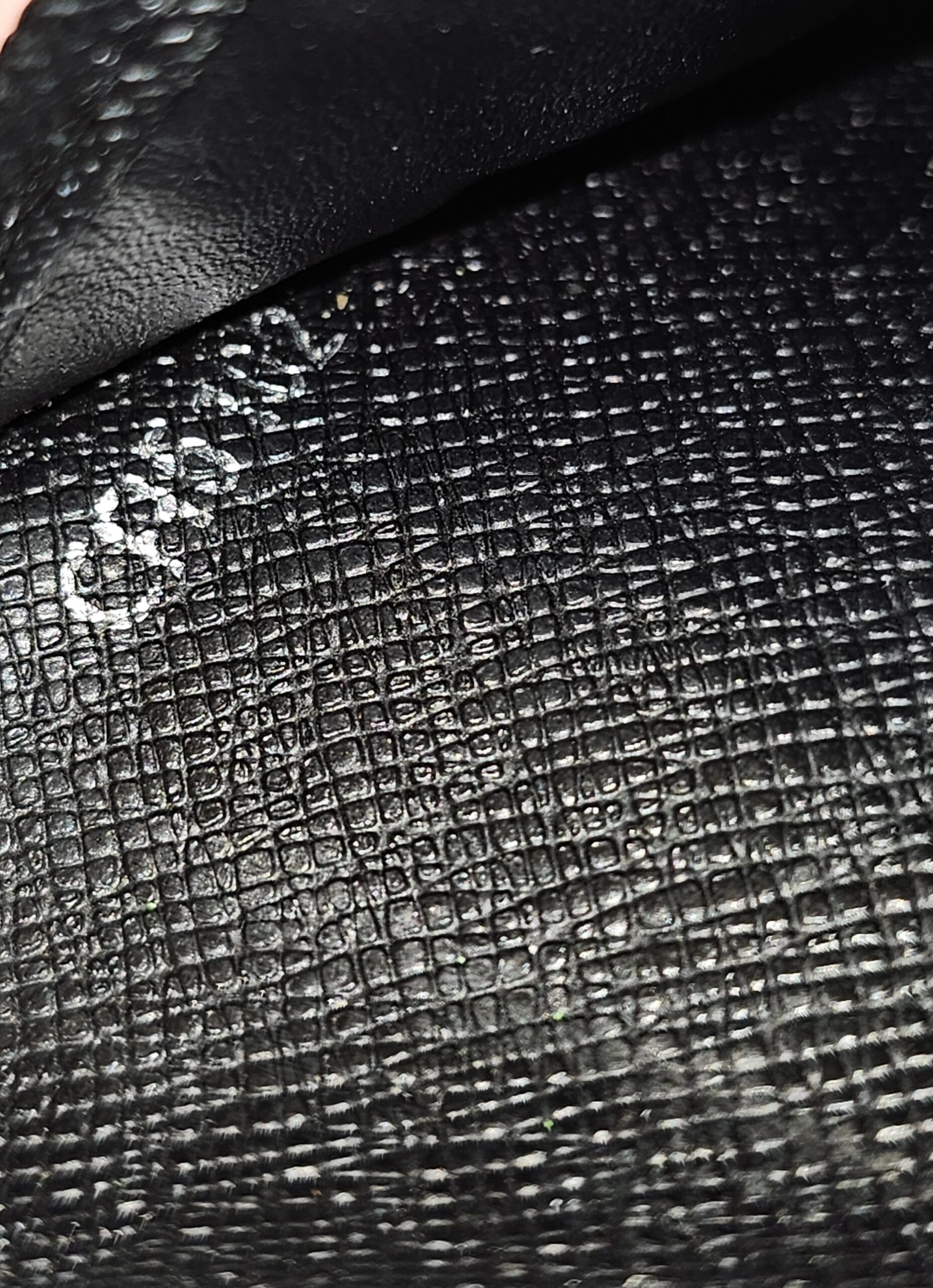Date code stamped on the interior leather