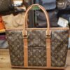 Louis Vuitton Vintage Monogram Sac Weekend PM - front view with the flat front pocket