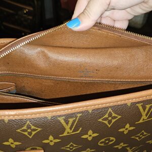Inside the interior zip pocket