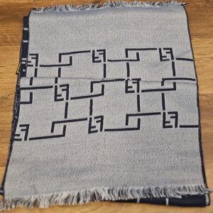 Gray side with the navy FF geometric pattern